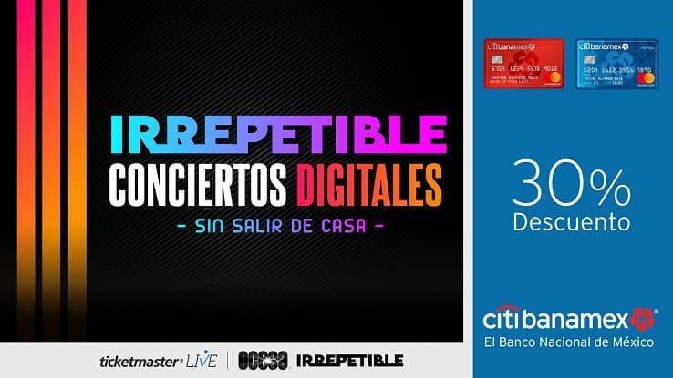 IRREPETIBLE conciertos digitales | Ticketmaster