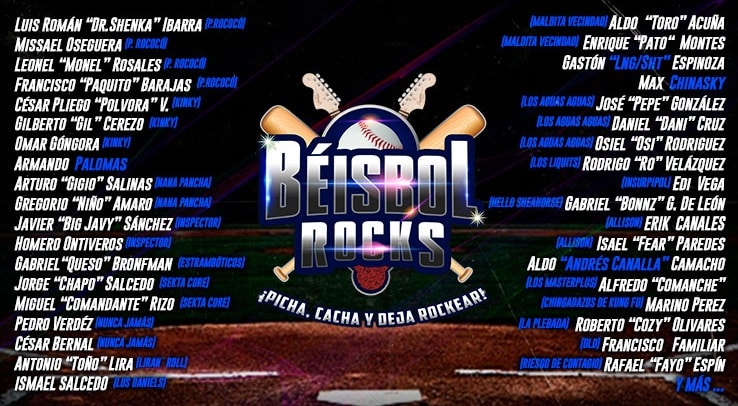 Béisbol Rock en streaming | 40 músicos en el diamante