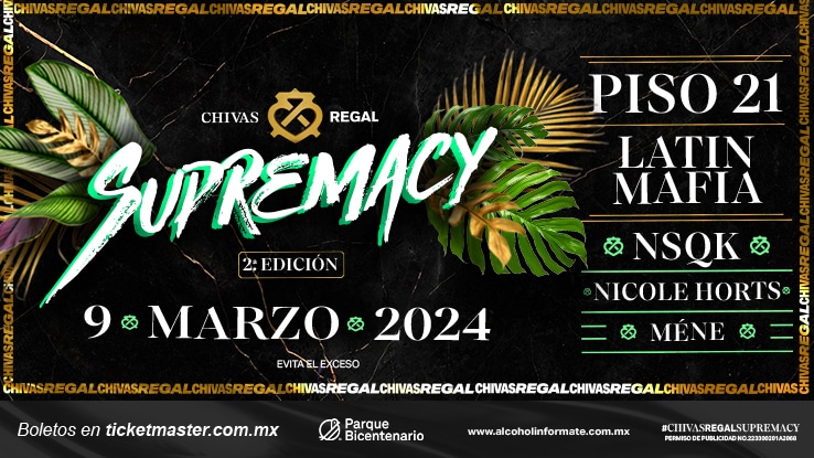 Chivas Regal Supremacy es un festival de música exclusivo que nos trae un lineup de primer nivel. Descúbrelo y no te quedes sin tu boletos.